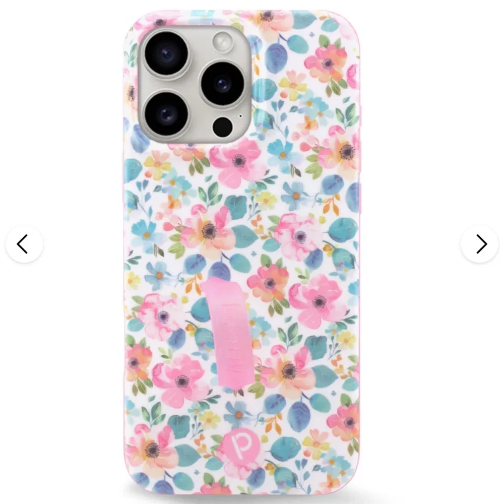 Loopy Case Floral Phone Case in Pink, Teal, White